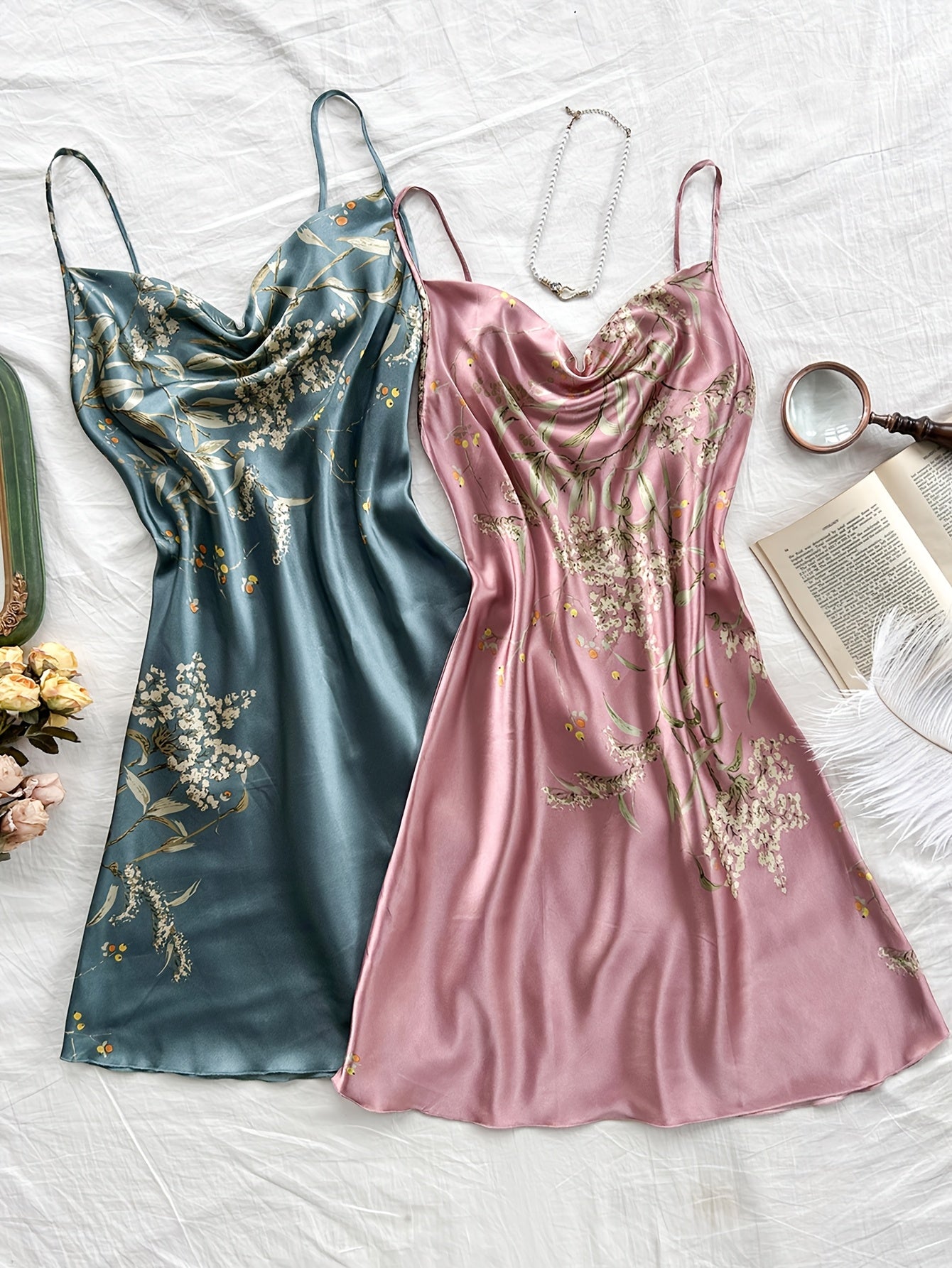 Amara Bloom Satin Slip