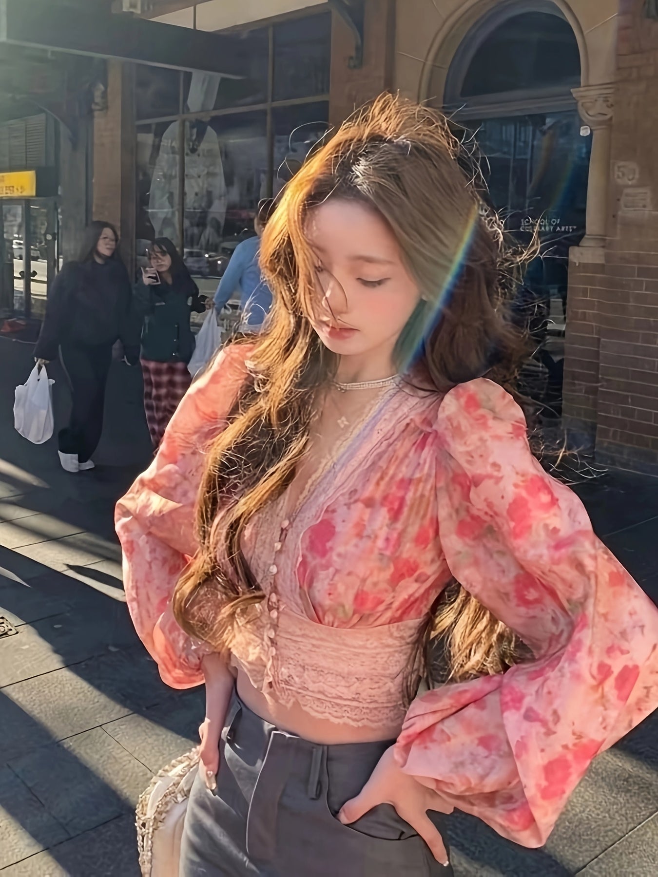 Seraphine Lace Floral Blouse