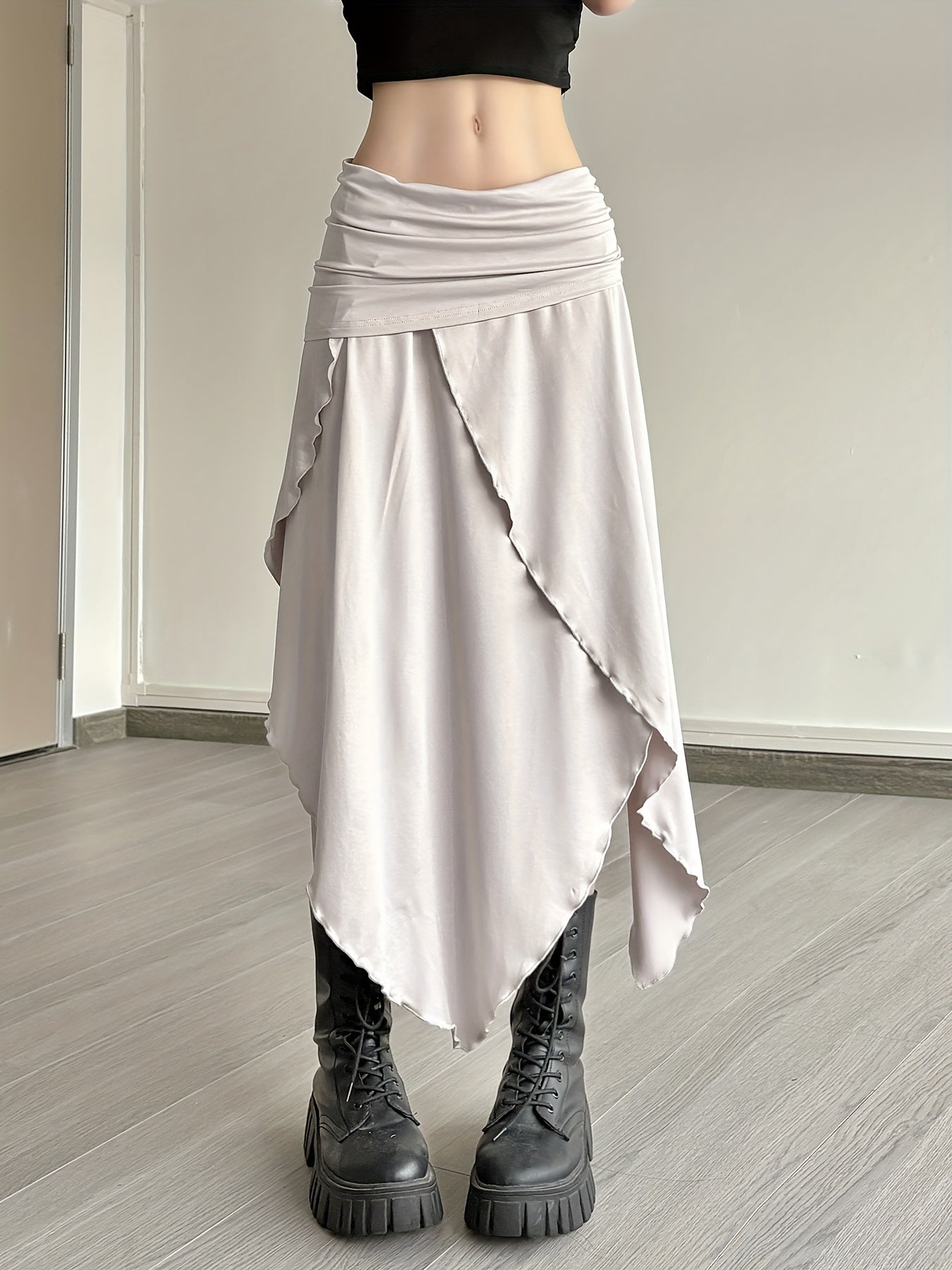 Arden Asymmetrical Drape Skirt
