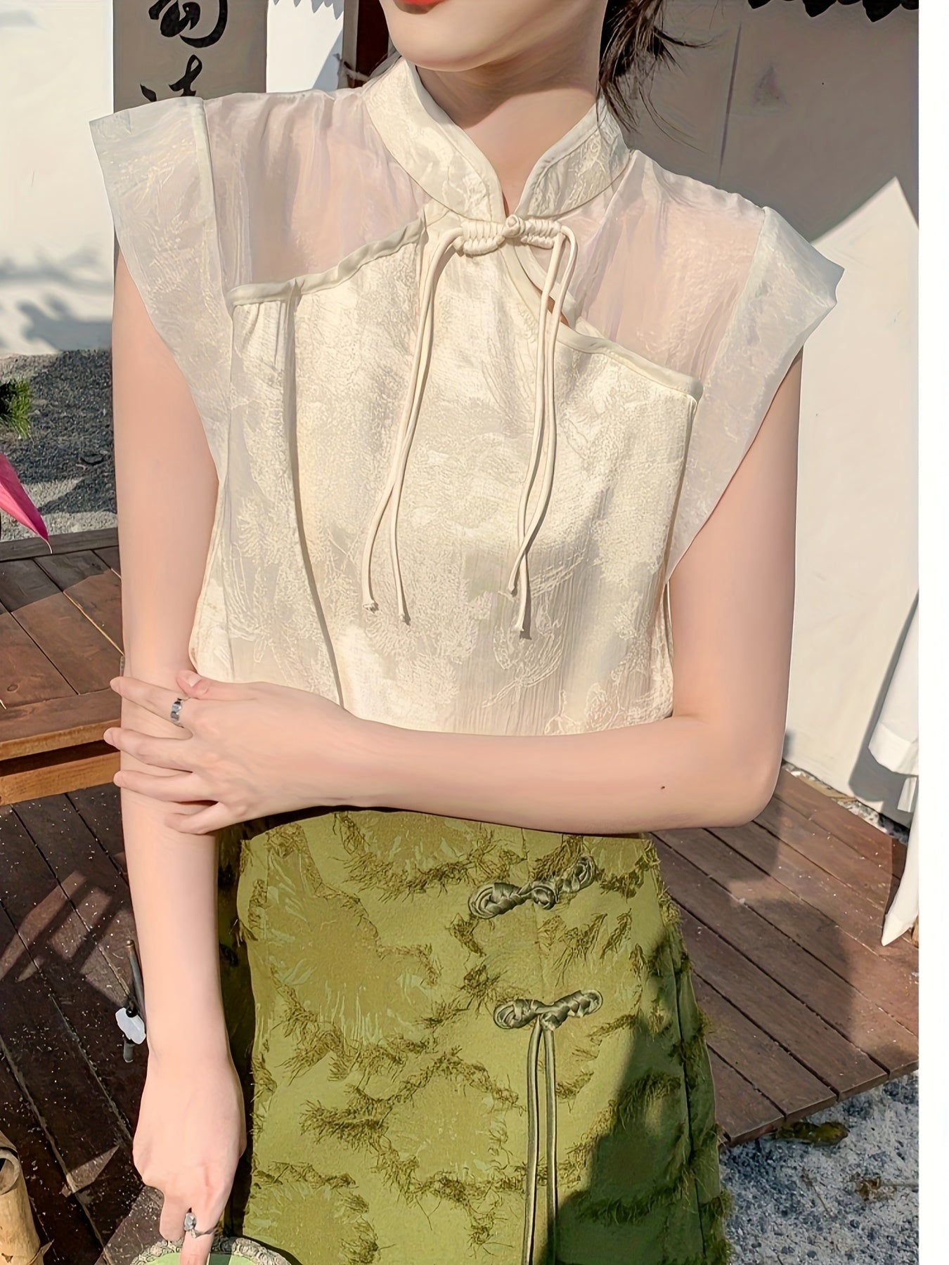 Liora Sheer Chiffon Blouse