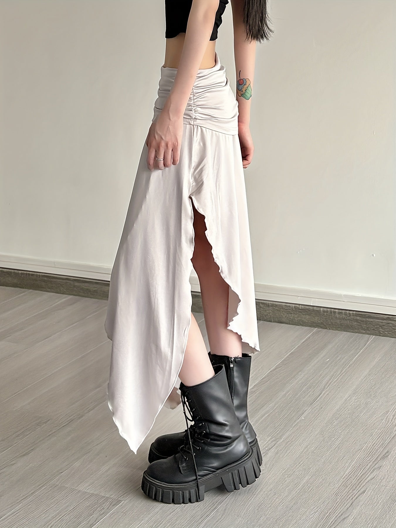 Arden Asymmetrical Drape Skirt