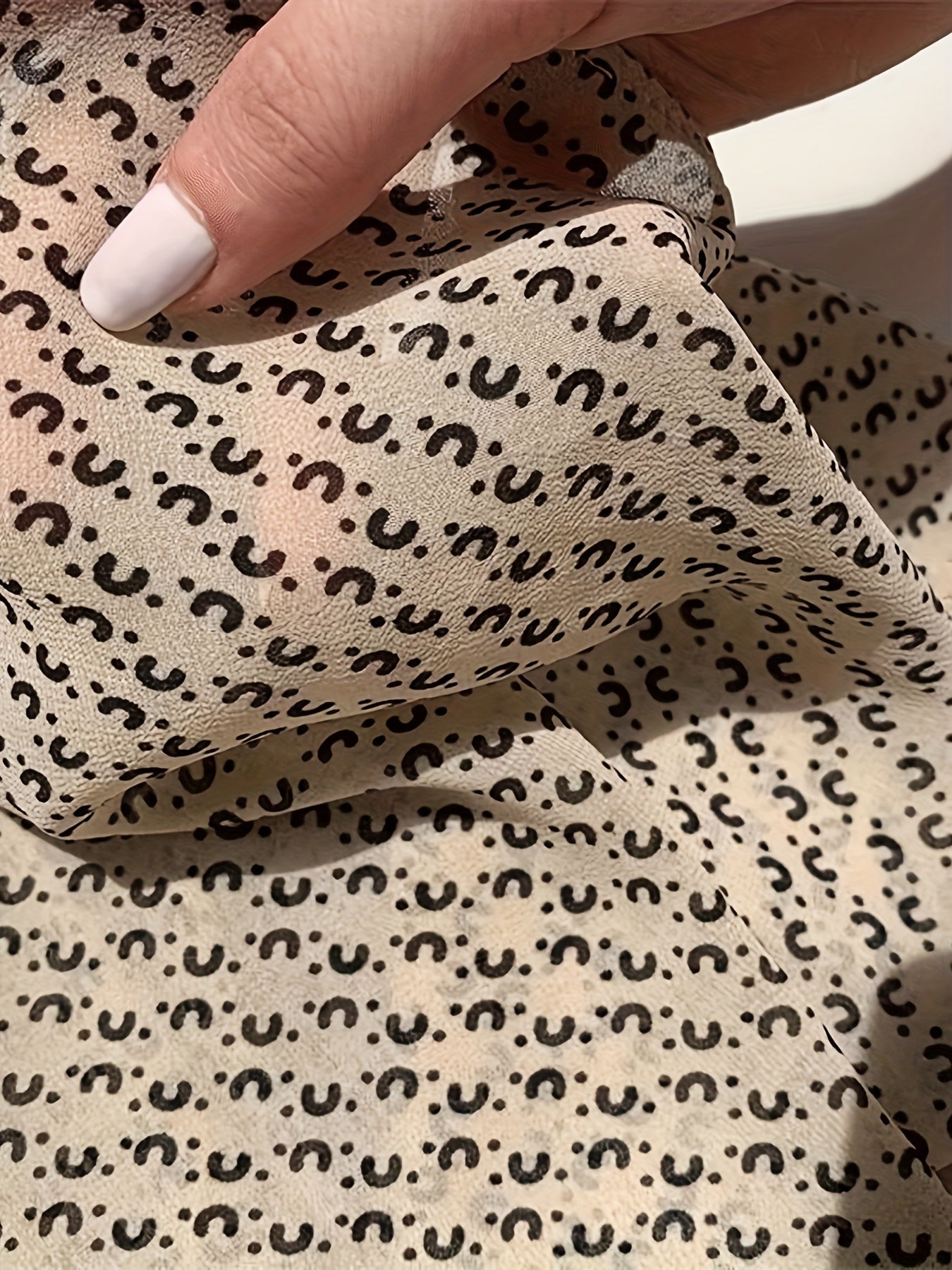 Elara Geo Chiffon Blouse