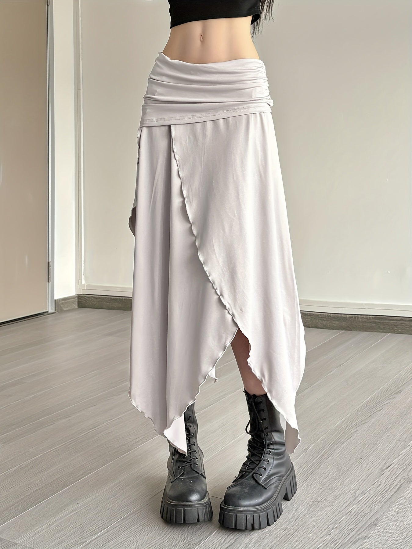 Arden Asymmetrical Drape Skirt