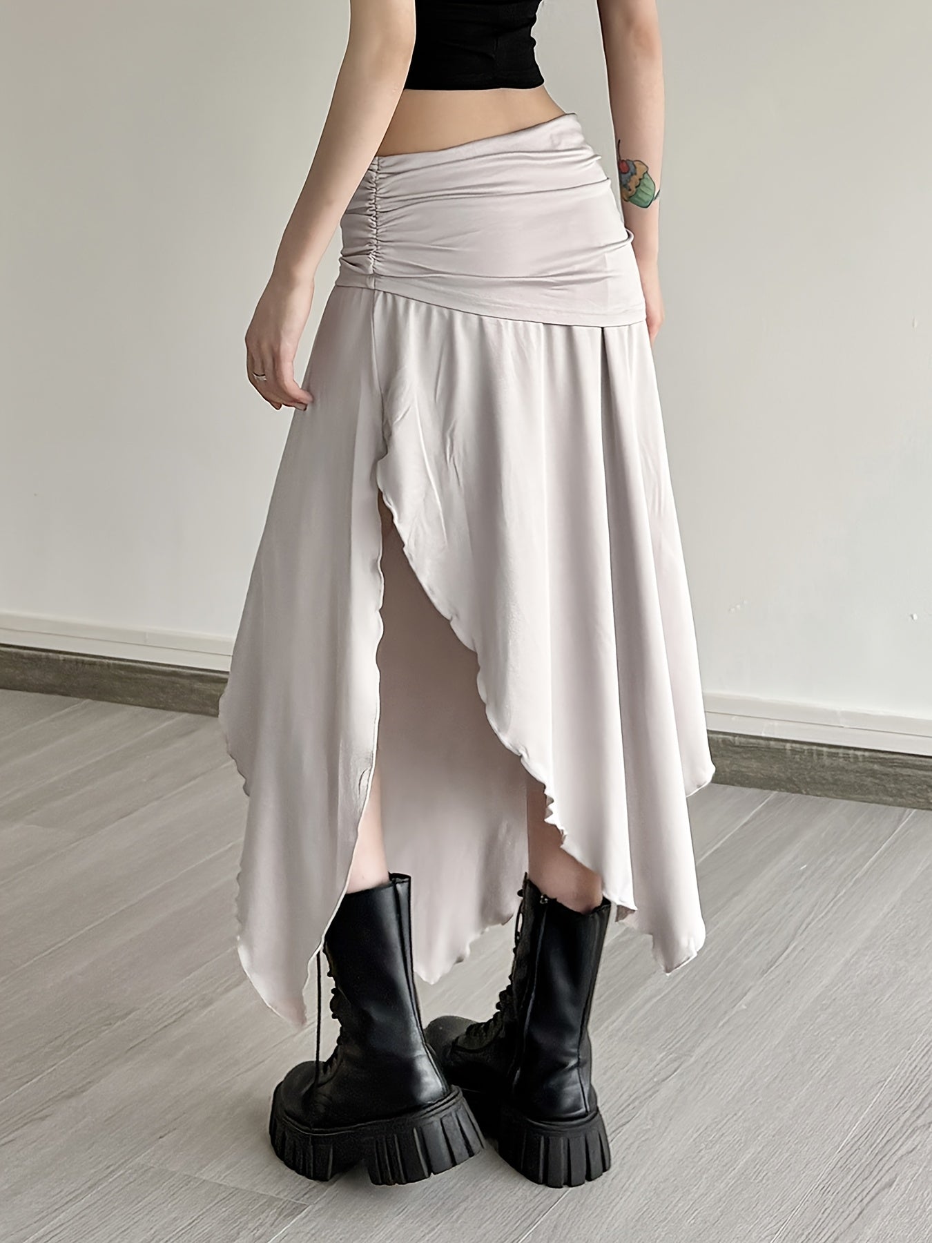 Arden Asymmetrical Drape Skirt