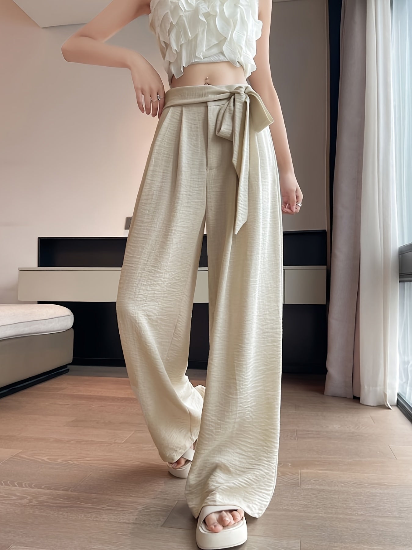 Sorella Tie-Waist Wide Pants