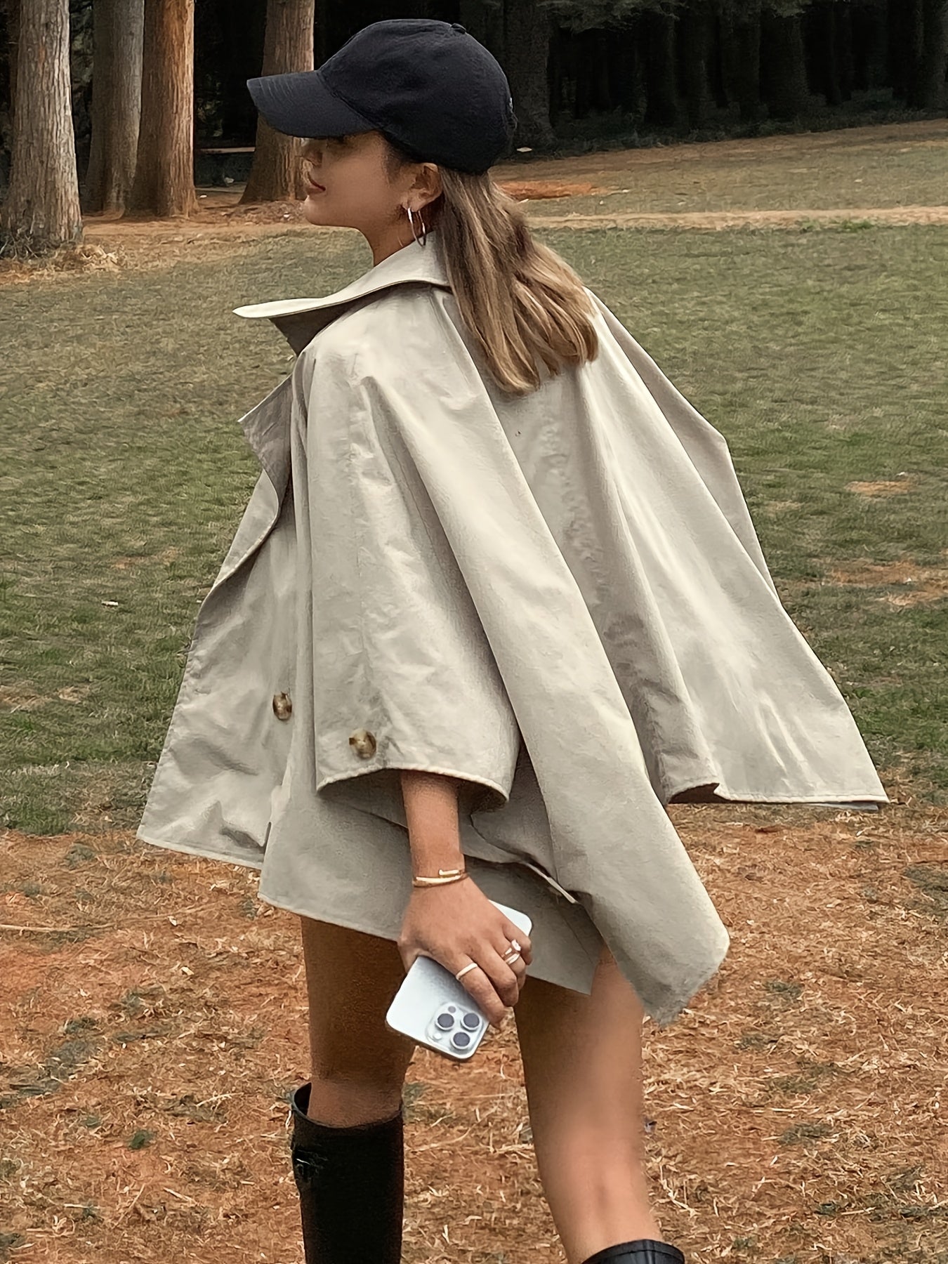Élise Oversized Trench Cloak