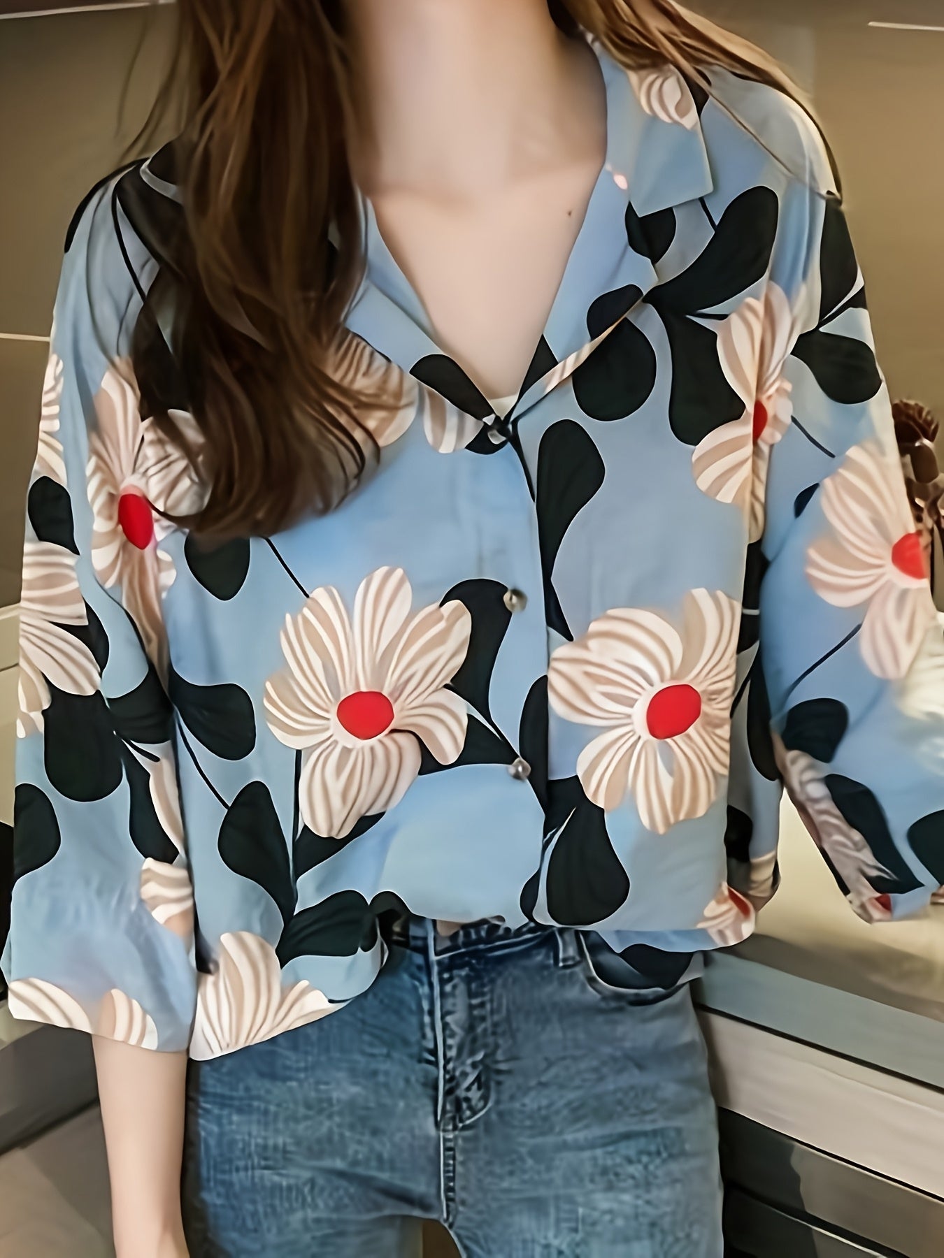 Marisol Bloom Button-Up