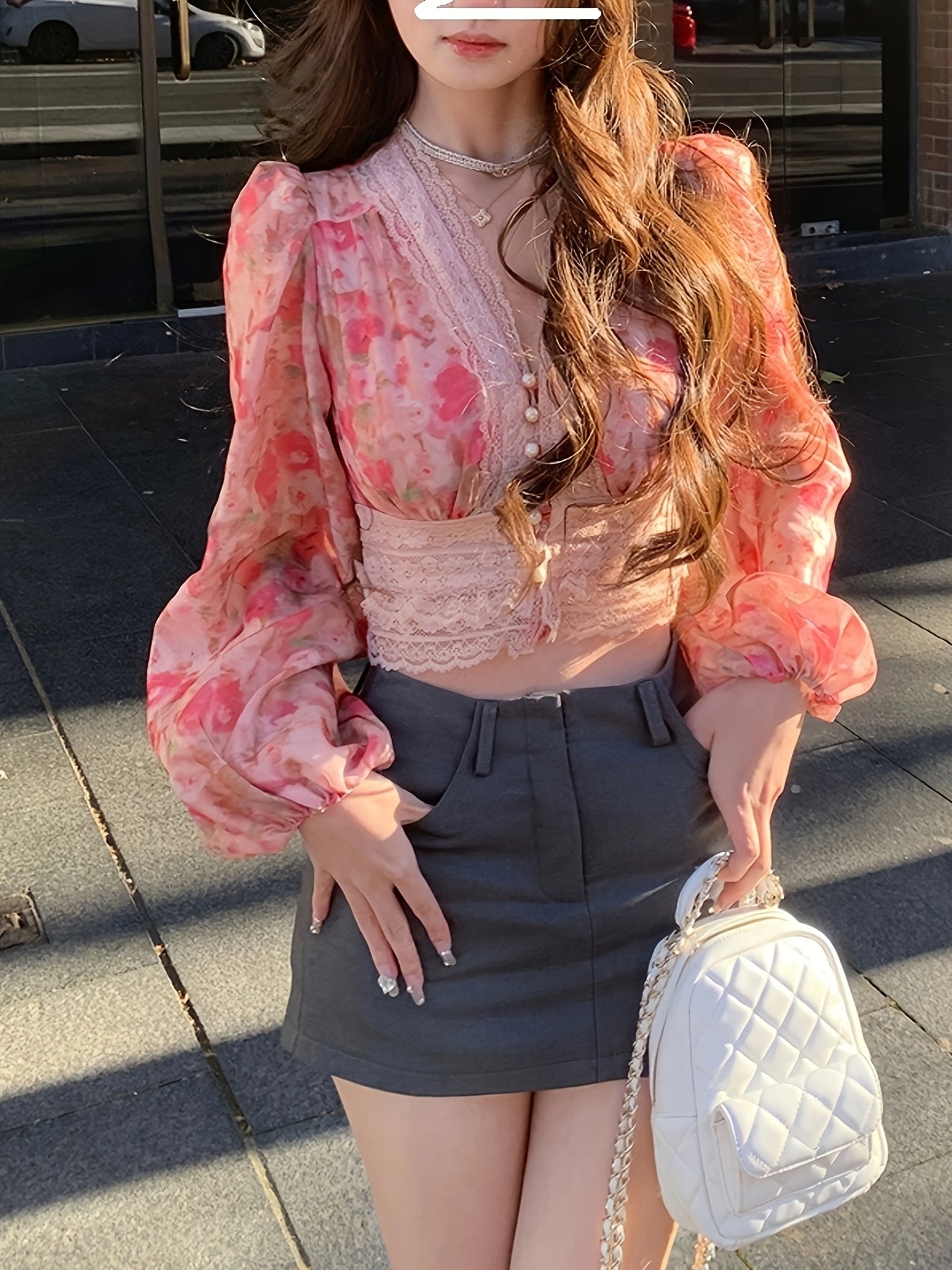 Seraphine Lace Floral Blouse