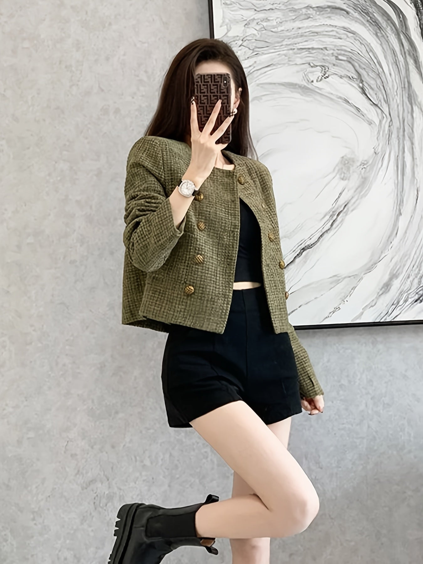 Camille Tweed Crop Jacket