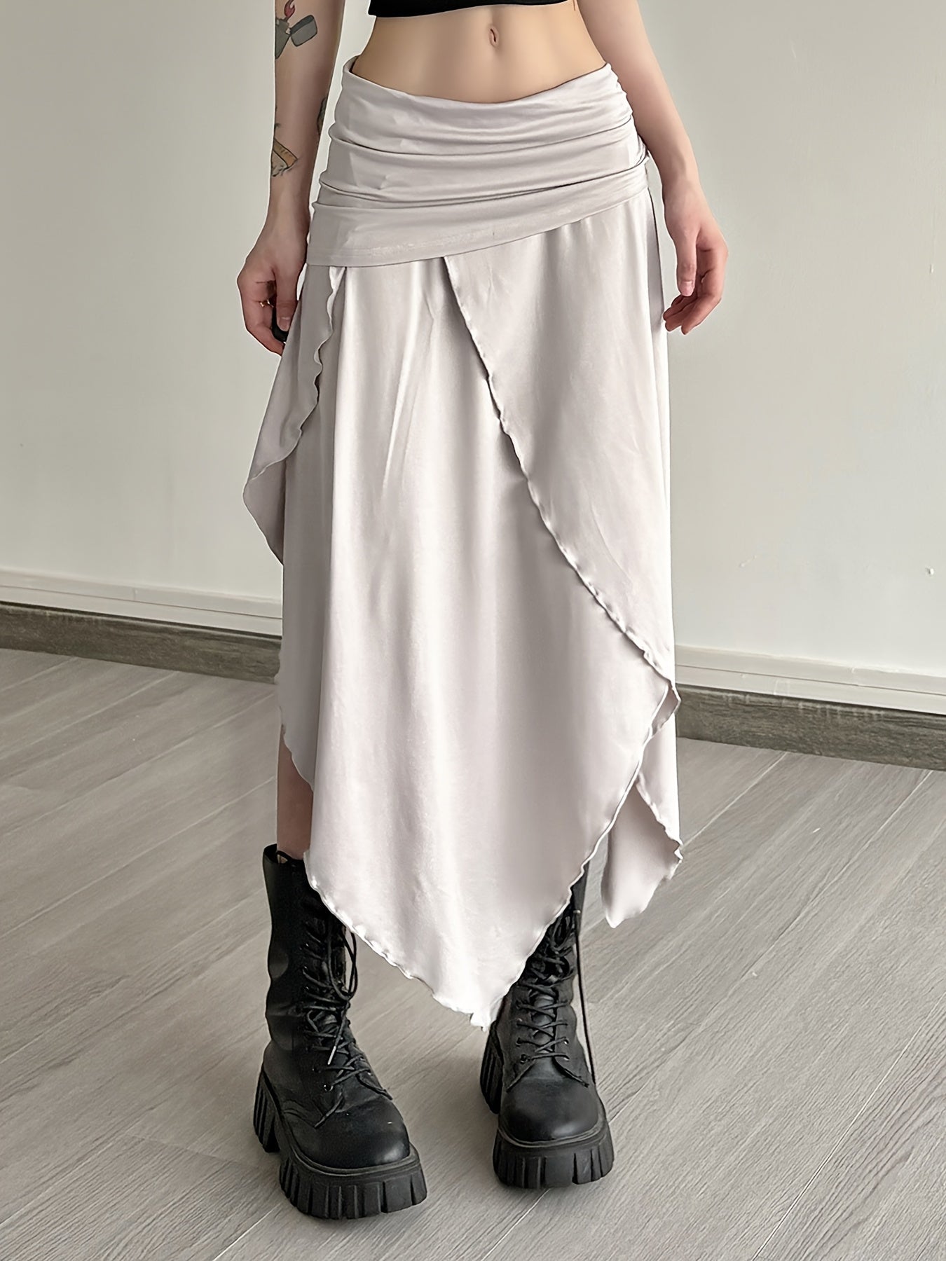 Arden Asymmetrical Drape Skirt
