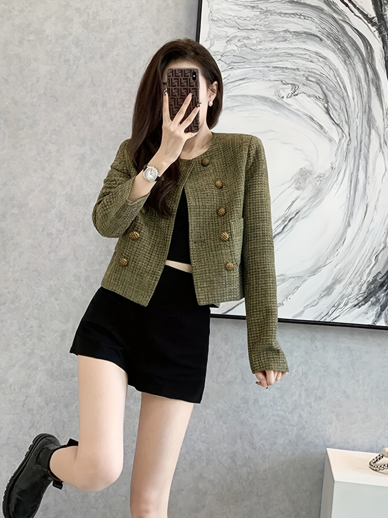 Camille Tweed Crop Jacket