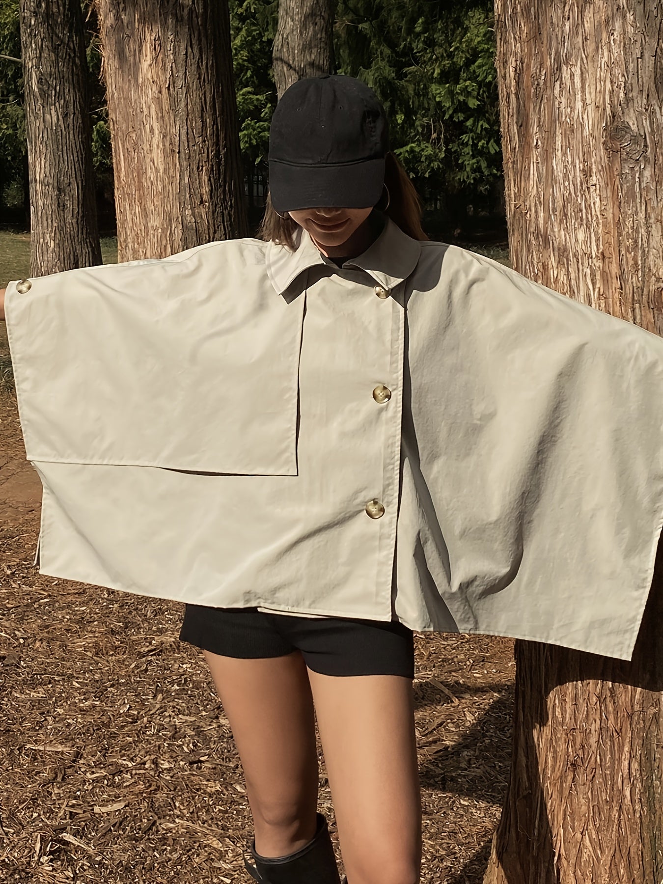 Élise Oversized Trench Cloak