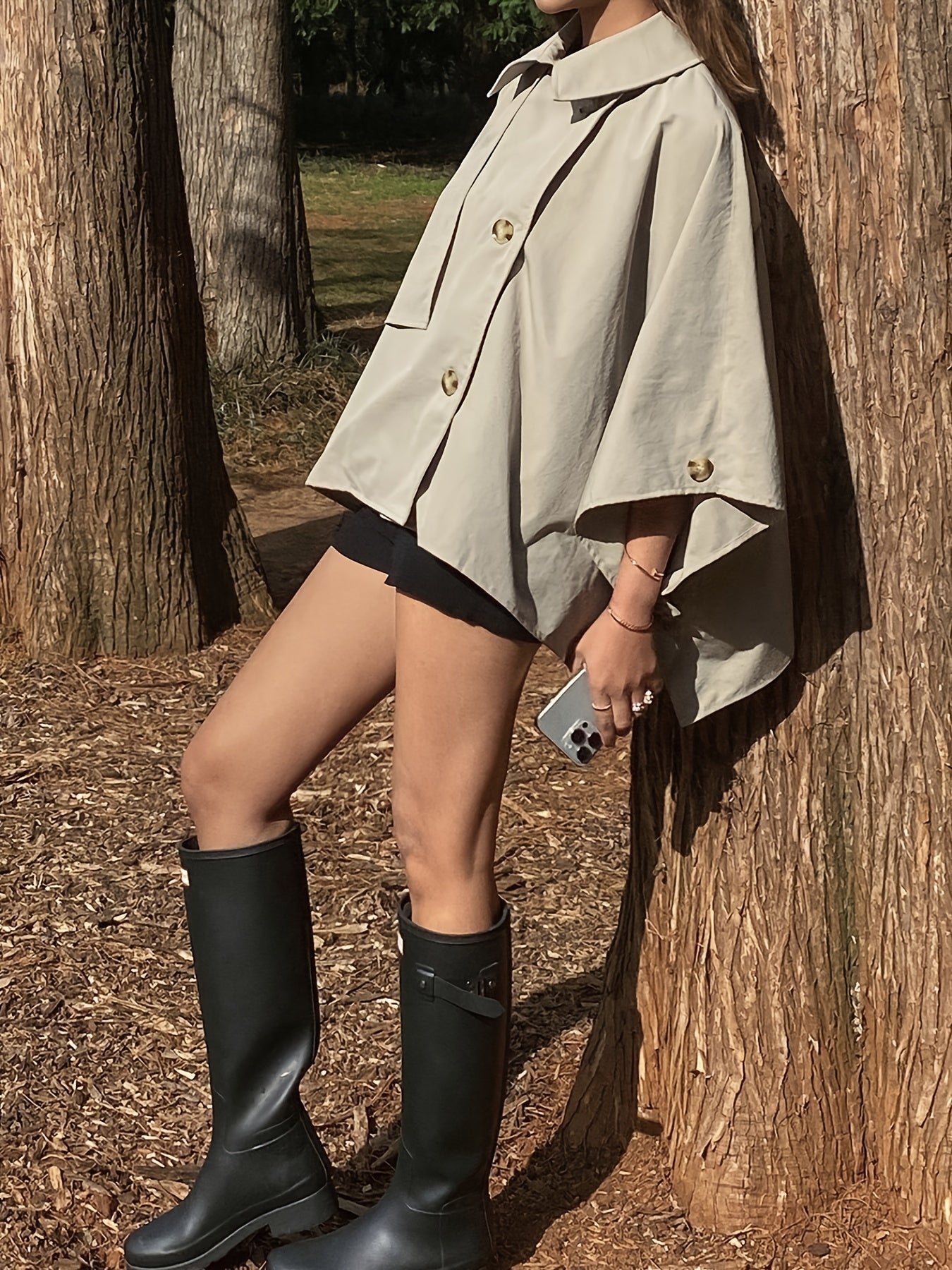 Élise Oversized Trench Cloak