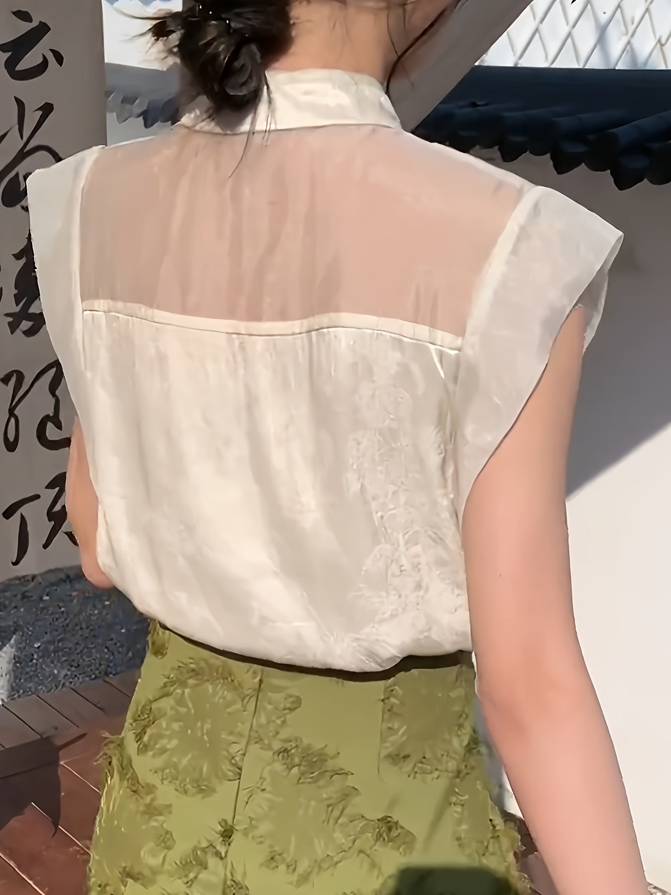 Liora Sheer Chiffon Blouse