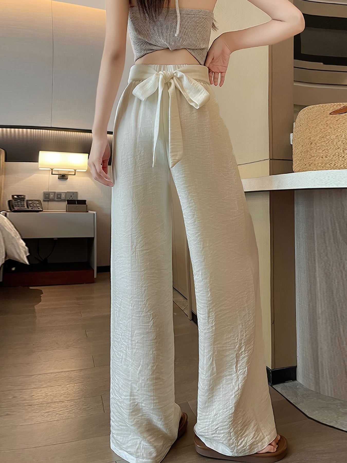 Sorella Tie-Waist Wide Pants