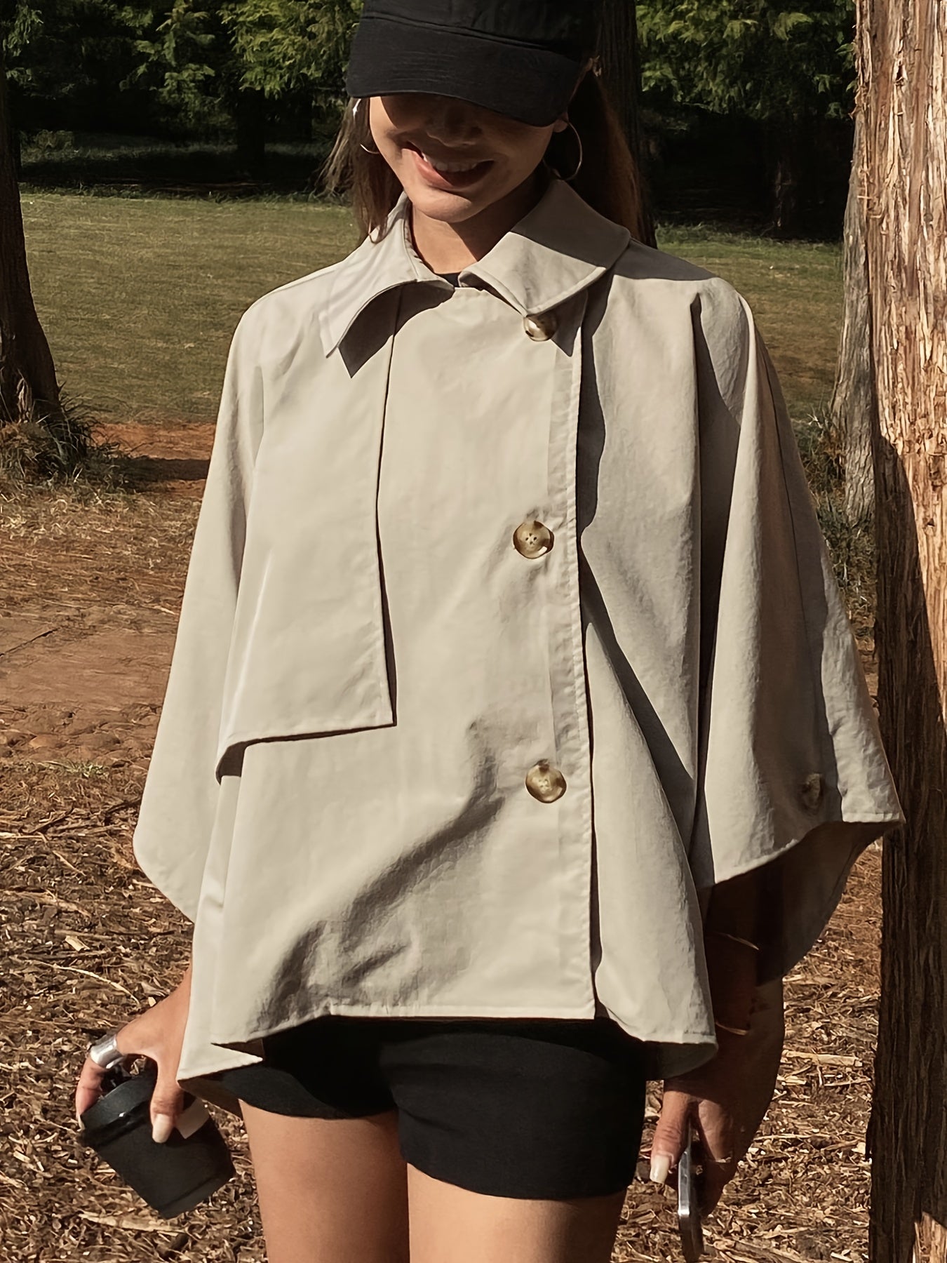 Élise Oversized Trench Cloak